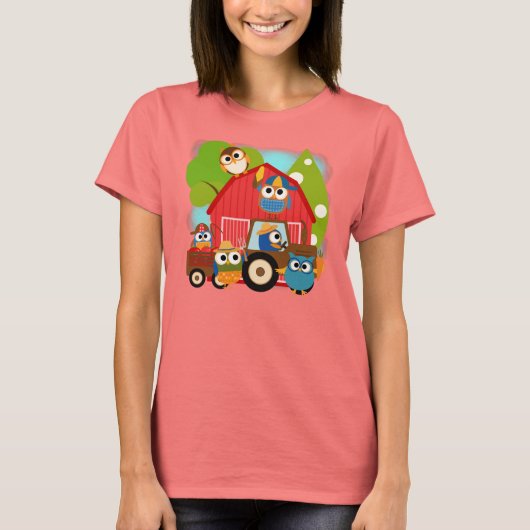 フクロウ農家 Tシャツ (正面)