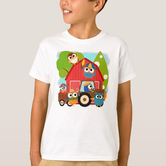 フクロウ農家 Tシャツ (正面)