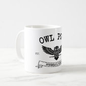 フクロウ郵便コーヒーマグ コーヒーマグカップ (正面左)