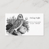 フクロウ野鳥観察 名刺 (裏面)
