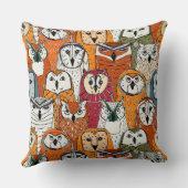 フクロウ錆 クッション (裏面)