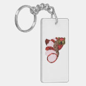 フクロウ長方形キーチェーン キーホルダー (正面左)