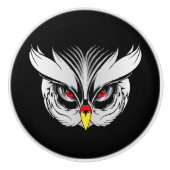 フクロウ頭 セラミックノブ (正面)