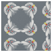 フクロウ頭 ファブリック (クローズアップ)