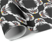 フクロウ頭 ラッピングペーパー (ロールコーナー)