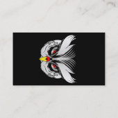 フクロウ頭 名刺 (裏面)