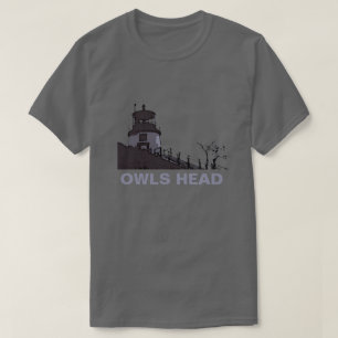 フクロウ類の頭灯 Tシャツ
