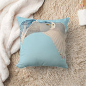 フクロウ飛行中 クッション (ブランケット)