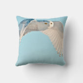 フクロウ飛行中 クッション (裏面)