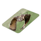 フクロウ飛行中 マグネット (左側)