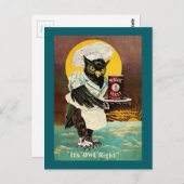 フクロウ魔法酵母 ポストカード (正面/裏面)