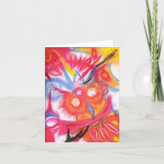 フクロウ魔法 サンキューカード (正面)