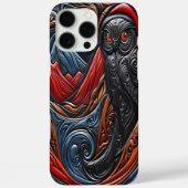 フクロウ鮮やかの様式化した山容 Case-Mate iPhoneケース (裏面)