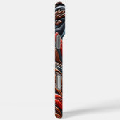 フクロウ鮮やかの様式化した山容 Case-Mate iPhoneケース (裏面 / 右)