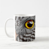 フクロウ鳥の目コーヒーマグ、カップ コーヒーマグカップ (左)