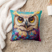 フクロウ鳥獣発見アドベンチャー自然惑星 クッション (ブランケット)