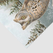 フクロウ鳥雪の森ピネコン番号の切り離し 薄葉紙 (詳細)