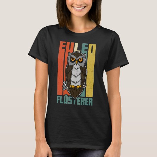 フクロウ鳥類鳥類生物学生物学生物学者ナイトCu Tシャツ (正面)