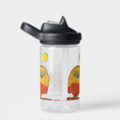 フクロウ鳥「子どもの芸術」 ウォーターボトル (右面)