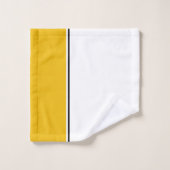 フクロウ黒と金ゴールド バスタオルセット (ウォッシュタオル)