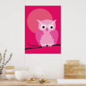 フクロウ10 ポスター (キッチン)