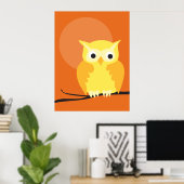 フクロウ11 ポスター (ホームオフィス)