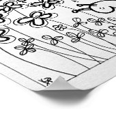 フクロウ13x19着色ポスター ポスター (角)