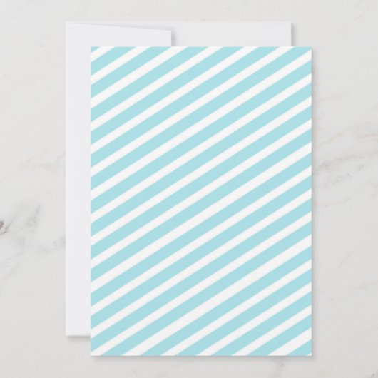 フクロウ1st誕生日招待状ボーイターコイズと金ゴールド 招待状 (裏面)