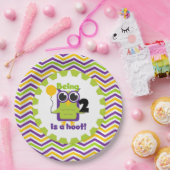 フクロウ2はフート誕生日紙プレート ペーパープレート (パーティー)