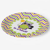 フクロウ2はフート誕生日紙プレート ペーパープレート (アングル)