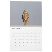 フクロウ2026 カレンダー (3月 2026)