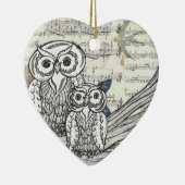 フクロウ22のオーナメント セラミックオーナメント (右)