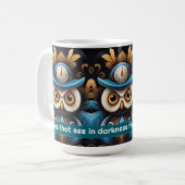 フクロウ2 コーヒーマグカップ (正面左)