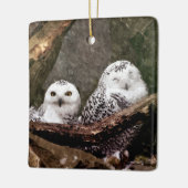 フクロウ2 セラミックオーナメント (左)