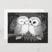 フクロウ2 ポストカード (正面/裏面)