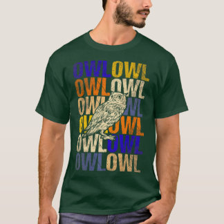 フクロウ2 Tシャツ