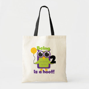 フクロウ2nd誕生日Tシャツとギフト トートバッグ