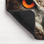 フクロウ3のマウスパッド マウスパッド (コーナー)