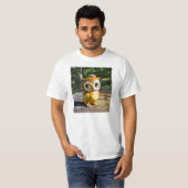 フクロウ3世を収穫する Tシャツ (正面フル)