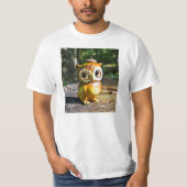 フクロウ3世を収穫する Tシャツ (正面)