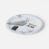 フクロウ30歳の誕生日パーティー ペーパープレート (アングル)