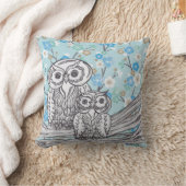 フクロウ38の枕 クッション (ブランケット)