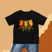 フクロウ3 ベビーTシャツ