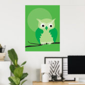 フクロウ3 ポスター (ホームオフィス)