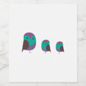 フクロウ3 ワインラベル (シングルラベル)