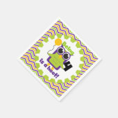 フクロウ4はフオット誕生日紙ナプキンス スタンダードカクテルナプキン (角)