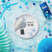 フクロウ40歳の誕生日パーティー ペーパープレート (パーティー)