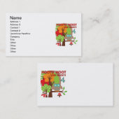 フクロウ4th誕生日Tシャツとギフト 名刺 (正面/裏面)