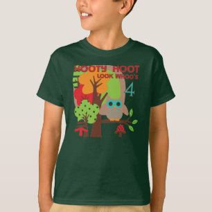 フクロウ4th誕生日Tシャツとギフト Tシャツ