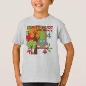 フクロウ4th誕生日Tシャツとギフト Tシャツ (正面)